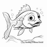 Young Walleye Coloring Pages 4