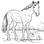 Yummy Apples and Appaloosa Horse Coloring Pages 4