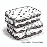 Yummy Ice Cream Sandwich Coloring Pages 2