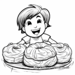 Yummy Pretzel Bread Coloring Pages: Salty and Sweet 1