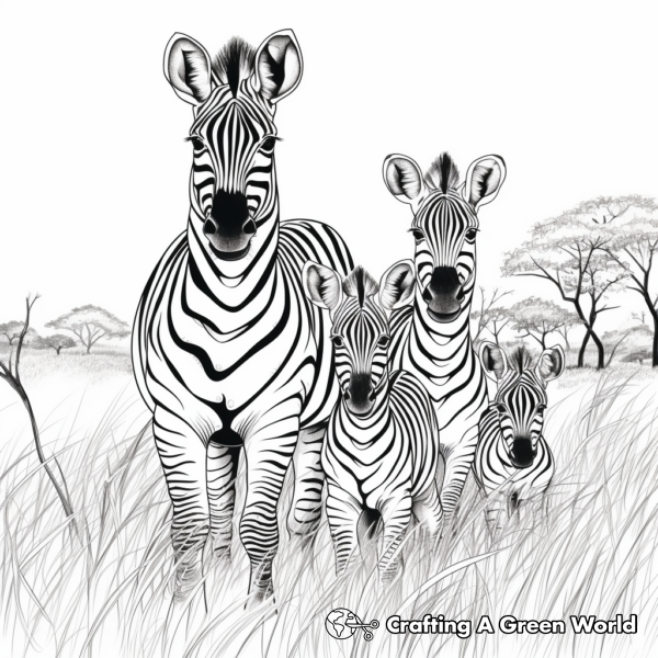 Zebra Coloring Pages - Free & Printable!