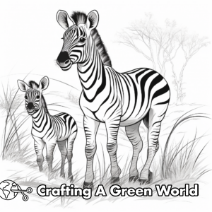 Zebra Coloring Pages - Free & Printable!