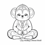 Zen Panda Coloring Pages for Relaxation 1