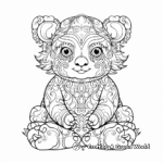 Zen Panda Coloring Pages for Relaxation 2