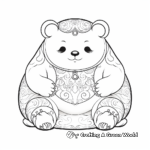 Zen Panda Coloring Pages for Relaxation 4
