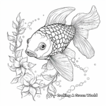 Zentangle Art Koi Fish Coloring Pages for Adults 1