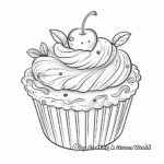 Zesty Lemon Cupcake Coloring Pages 3