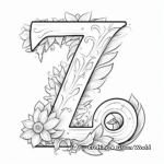 Zesty Zucchini Letter Z Coloring Pages 3