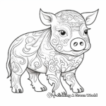 Zodiac-Inspired Chinese Year of the Pig Coloring Pages 3