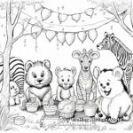Zoo Party Animal Coloring Sheets 3