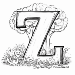 Zoo-Themed Letter Z Coloring Pages 3