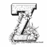 Zoo-Themed Letter Z Coloring Pages 4