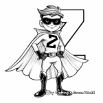 Zorro Letter Z Coloring Pages 1