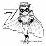 Zorro Letter Z Coloring Pages 2