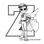 Zorro Letter Z Coloring Pages 4