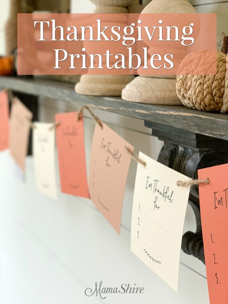 40 Free Thanksgiving Printables for Easy Holiday Decoration