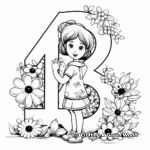 ABC and Numbers Combination Coloring Pages 3