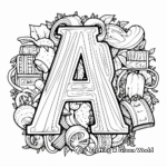 ABC Doodle Art Coloring Pages 1