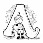 ABC Uppercase Letters Coloring Pages 3