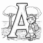 ABC with Pictures Coloring Pages 3