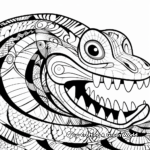 Abstract Art Titanoboa Coloring Pages 2