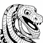 Abstract Art Titanoboa Coloring Pages 3