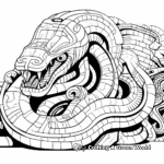 Abstract Art Titanoboa Coloring Pages 4