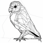 Abstract Barn Owl Coloring Pages for Artists 2