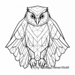Abstract Barn Owl Coloring Pages for Artists 3