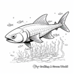 Abstract Barracuda Coloring Pages for Creative Kids 3
