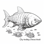 Abstract Barracuda Coloring Pages for Creative Kids 4