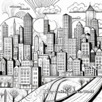 Abstract City Coloring Pages for Artists 1