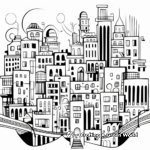 Abstract City Coloring Pages for Artists 2