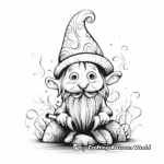 Abstract Gnome Coloring Pages for Artists 2