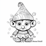 Abstract Gnome Coloring Pages for Artists 4
