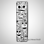 Abstract Patterns Bookmark Coloring Pages 4