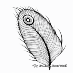 Abstract Peacock Feather Coloring Pages 1