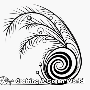 Abstract Peacock Coloring Pages - Free &amp; Printable!