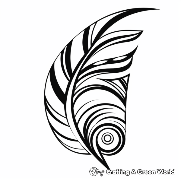 Abstract Peacock Coloring Pages - Free &amp; Printable!