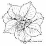 Abstract Poinsettia Designs: Coloring Pages 2
