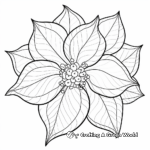 Abstract Poinsettia Designs: Coloring Pages 3