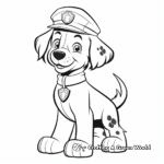 Abstract Police Dog Coloring Pages for Artists 4