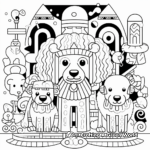 Abstract Poodle Coloring Pages for Artists 4