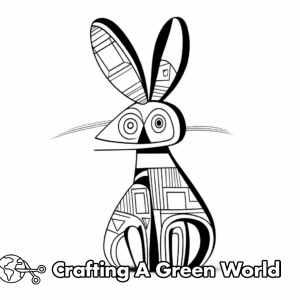 Abstract Rabbit Coloring Pages Year Of The Rabbit Coloring Pages - Free & Printable!