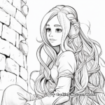 Abstract Rapunzel Coloring Pages for Artists 1