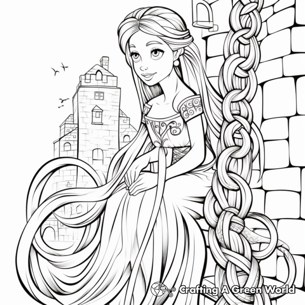 Rapunzel Coloring Pages - Free &amp; Printable!