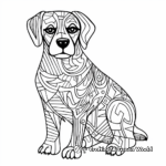 Abstract Rottweiler Coloring Pages for Artistic Minds 3