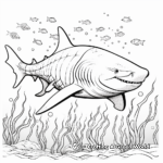 Abstract Tiger Shark Coloring Pages for Artists 4