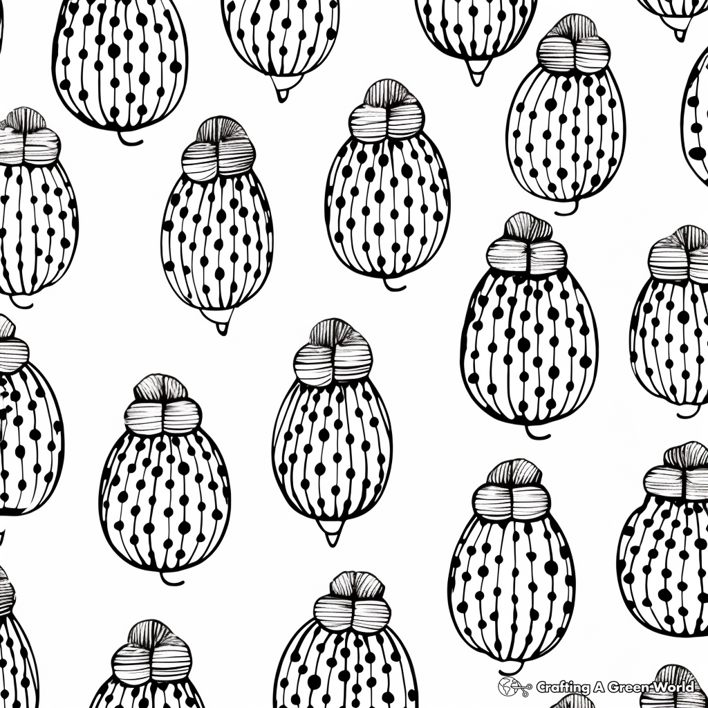 Acorn Pattern Coloring Pages for Adults 1