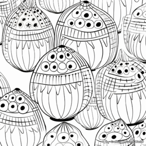 Acorn Pattern Coloring Pages for Adults 3